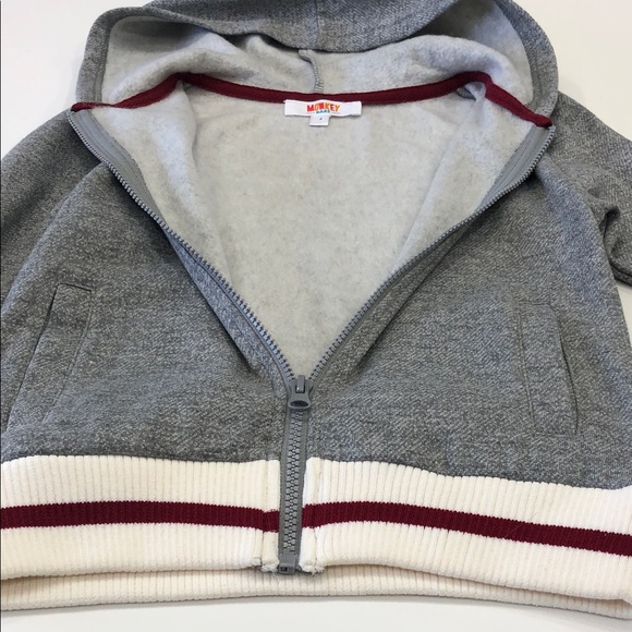 🐵 Monkey Bars Boys’ Full-Zip Hoodie Sweatshirt – Size 4 - Picture 4 of 12